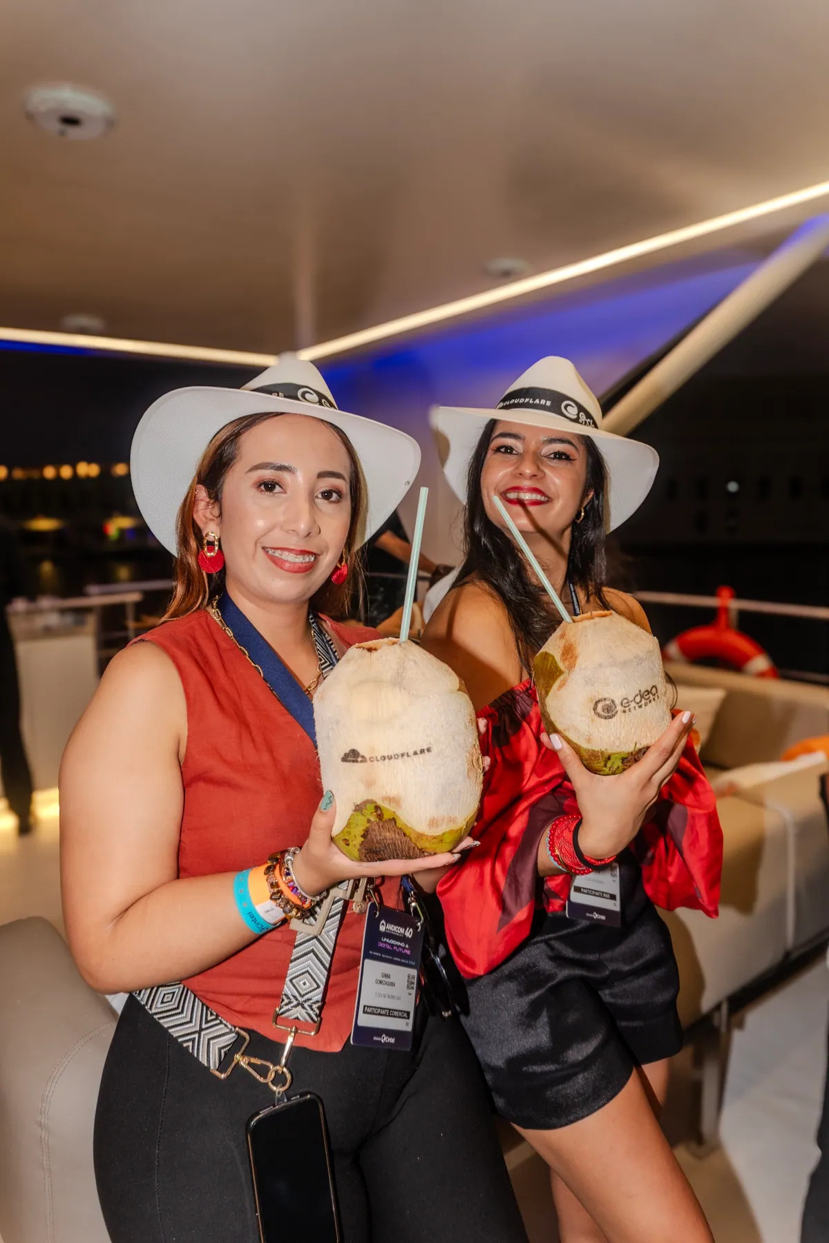 Guests enjoying a corporate event onboard Mavi Soul