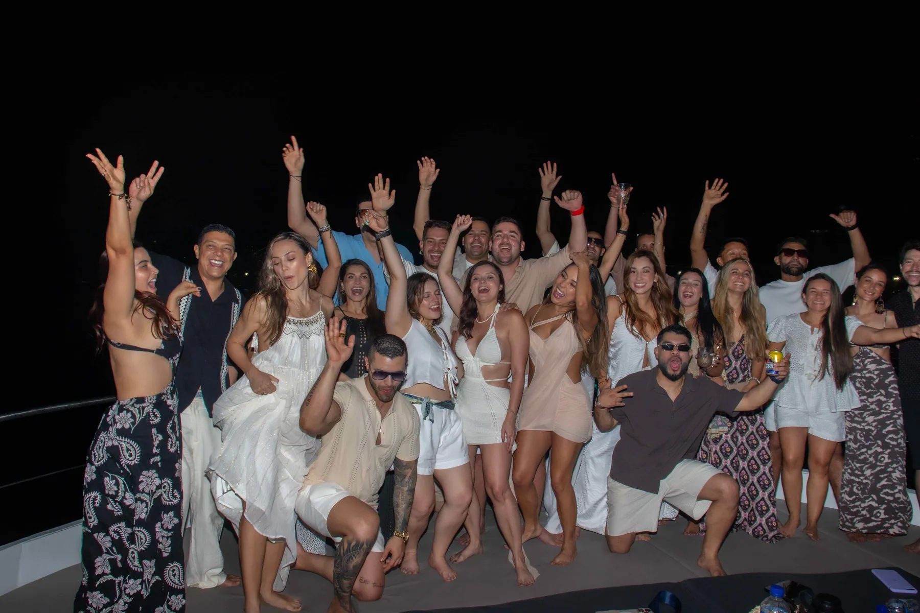 Guests gathered during an evening celebration
